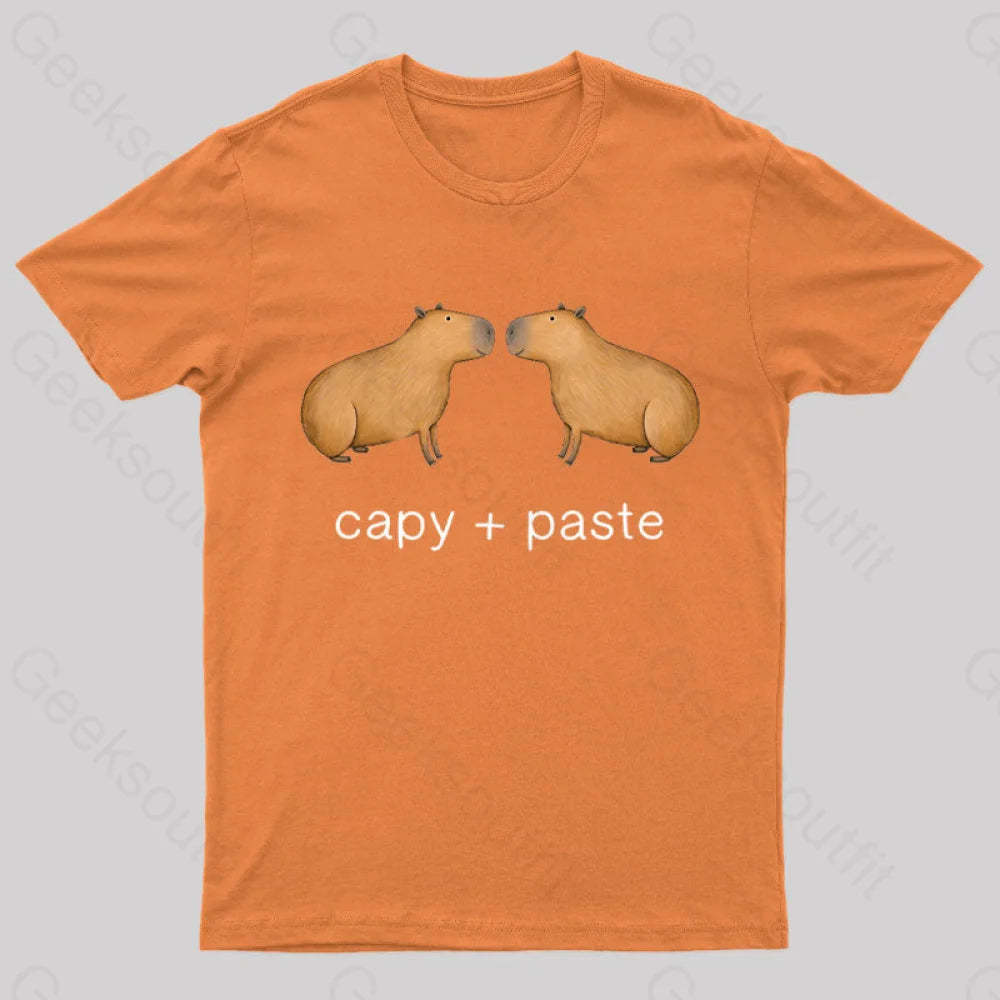 Capy Paste Geek T-Shirt Orange / S