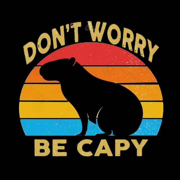 Capybara Don't Worry T-Shirt - Geeksoutfit
