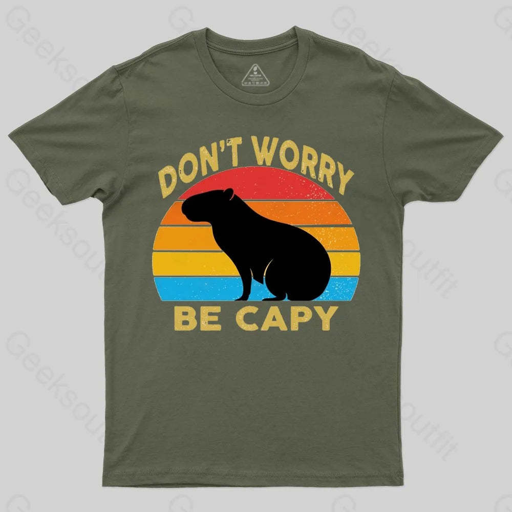 Capybara Don't Worry T-Shirt - Geeksoutfit
