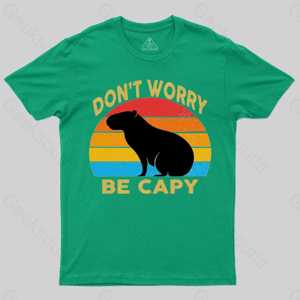 Capybara Don't Worry T-Shirt - Geeksoutfit