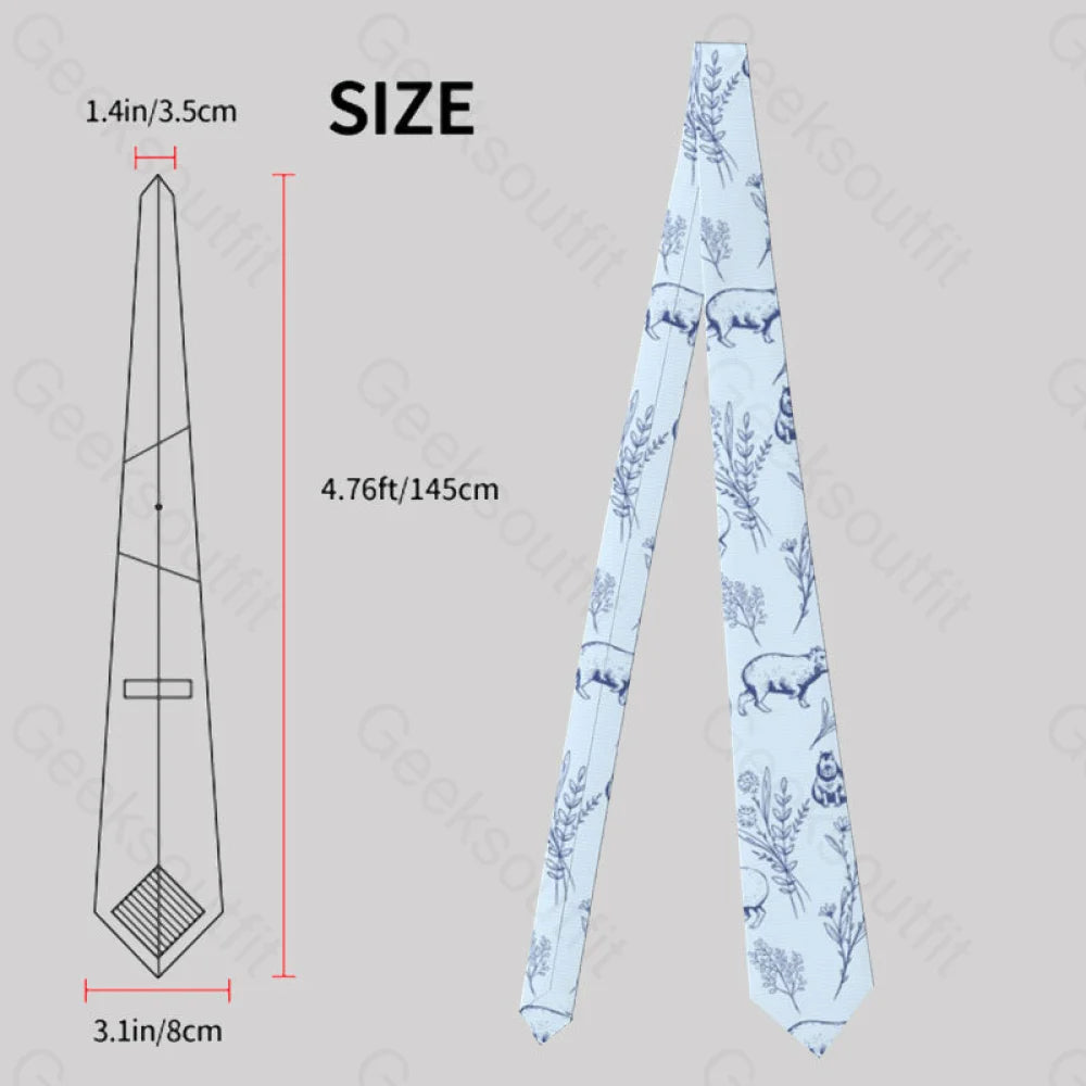 Capybara Geek Neckties