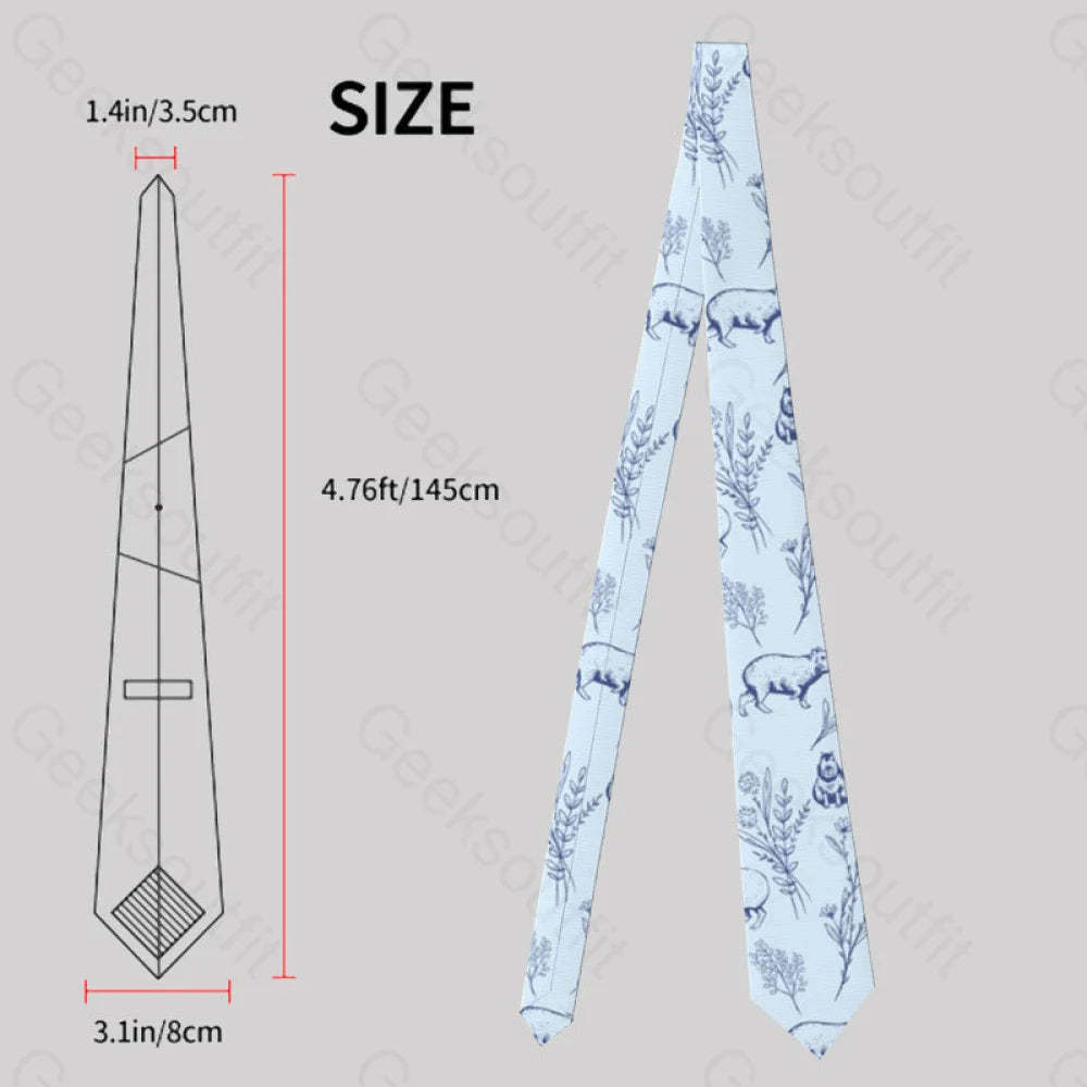 Capybara Geek Neckties
