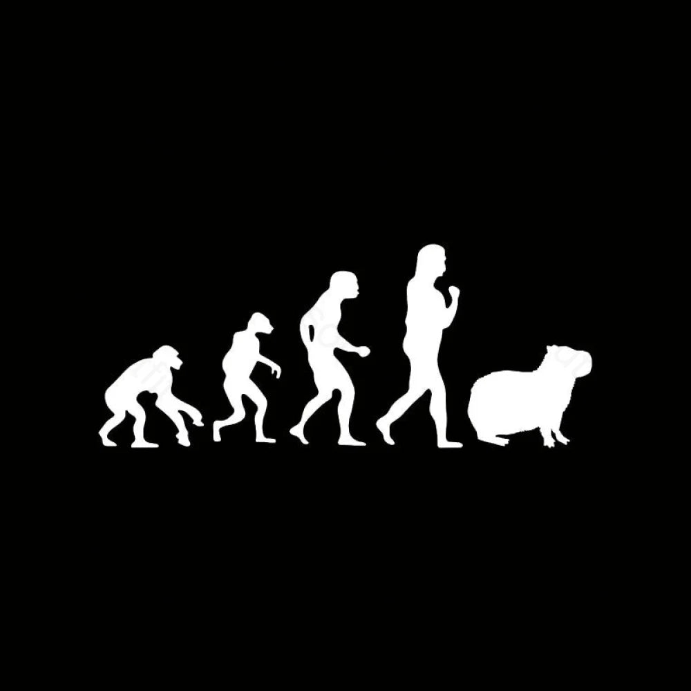 Capybara Human Evolution Nerd T-Shirt