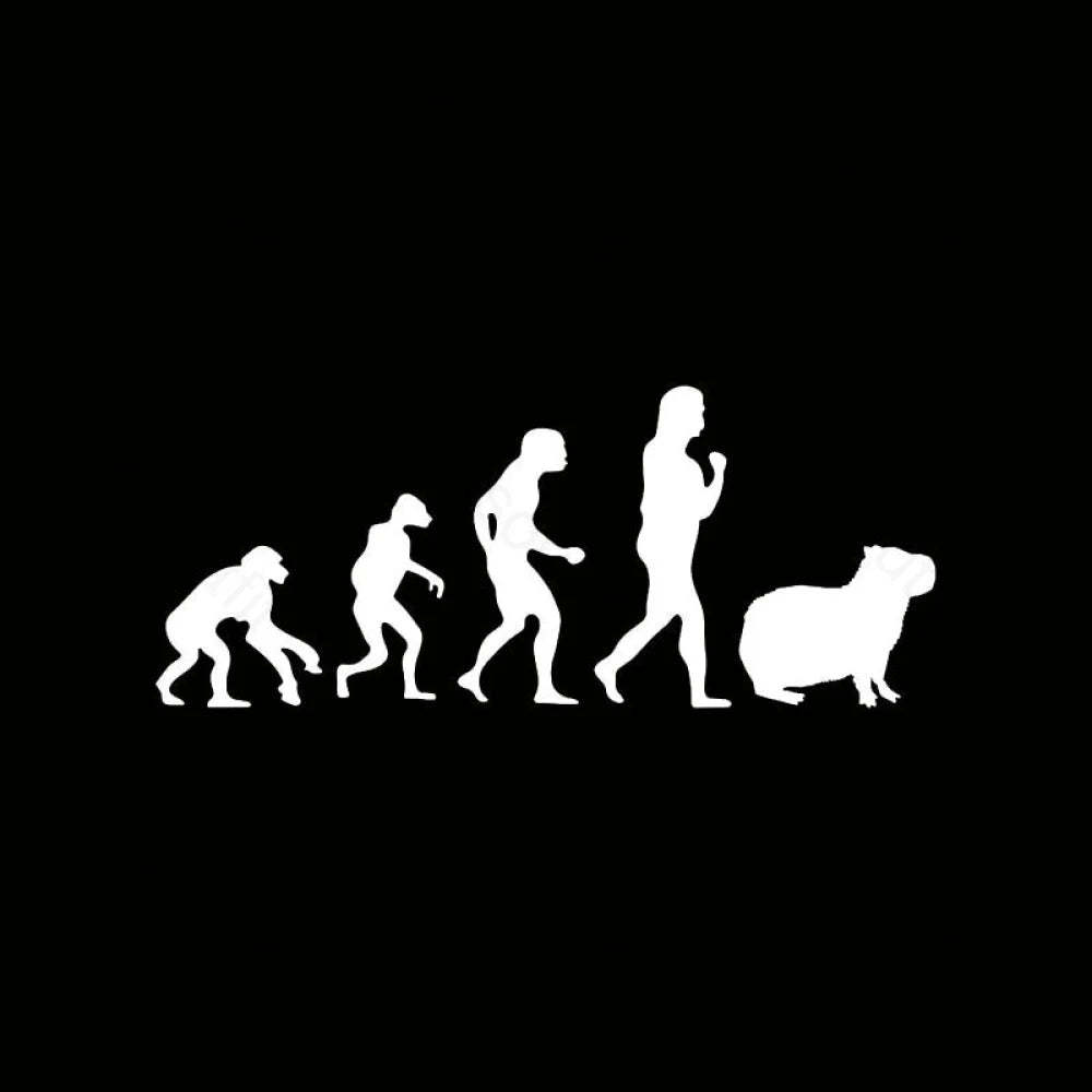Capybara Human Evolution Nerd T-Shirt