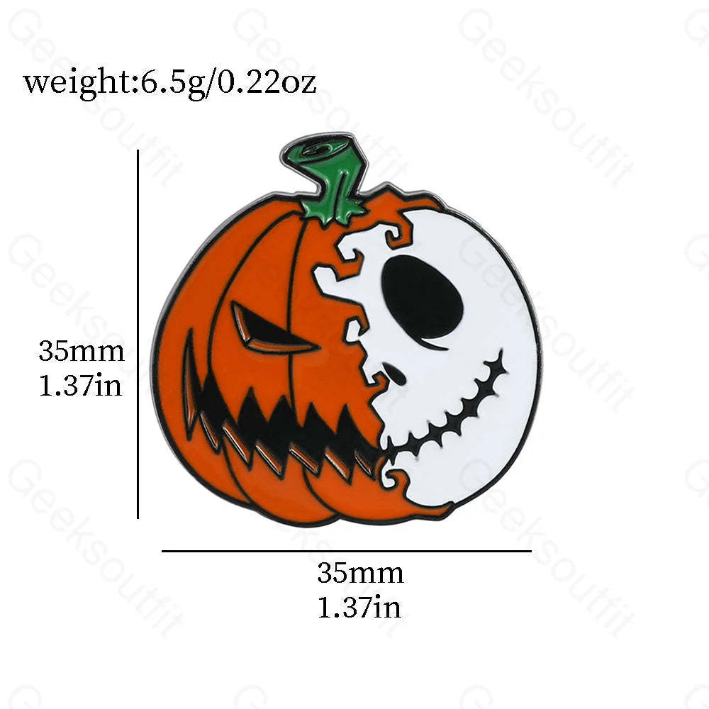Cartoon Creative Halloween Pumpkin Pins Xz3011-14