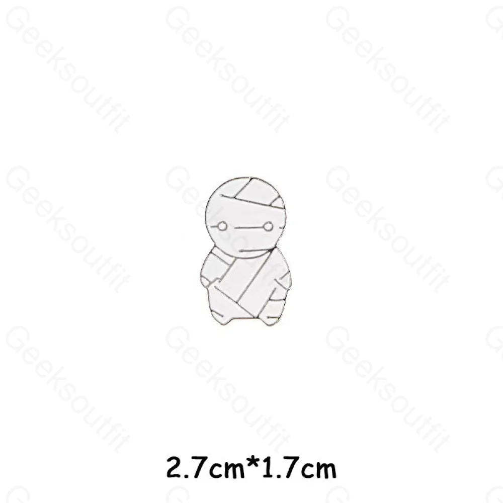 Cartoon Halloween Alloy Pins Mummy 39Hc