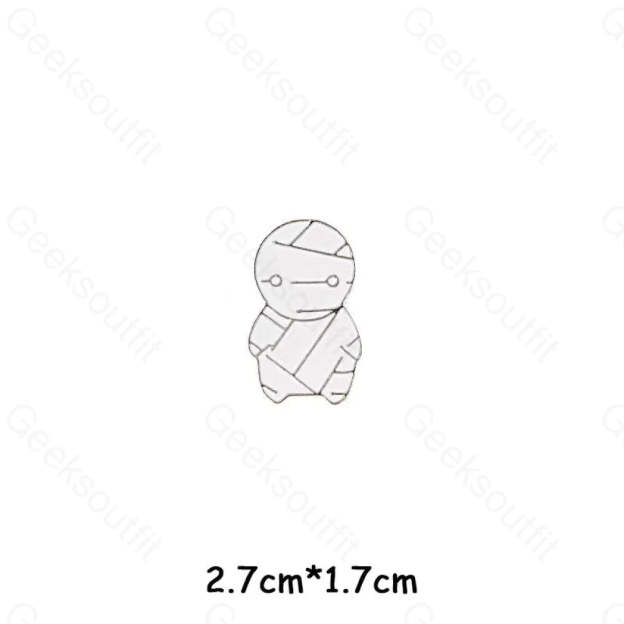 Cartoon Halloween Alloy Pins Mummy 39Hc