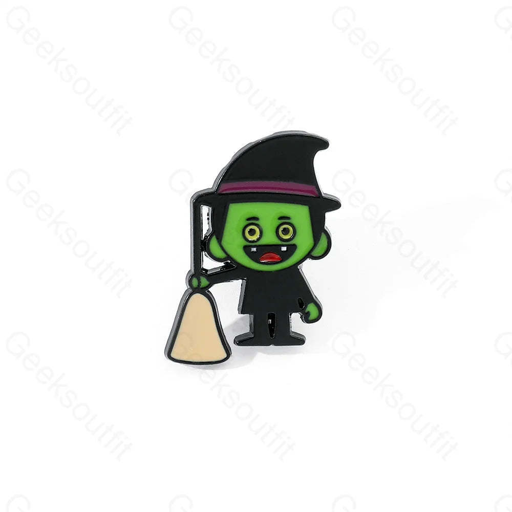 Cartoon Personality Spooky Halloween Pins Xz3071-1