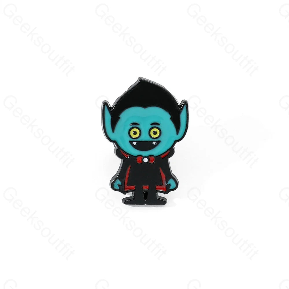Cartoon Personality Spooky Halloween Pins Xz3071-4