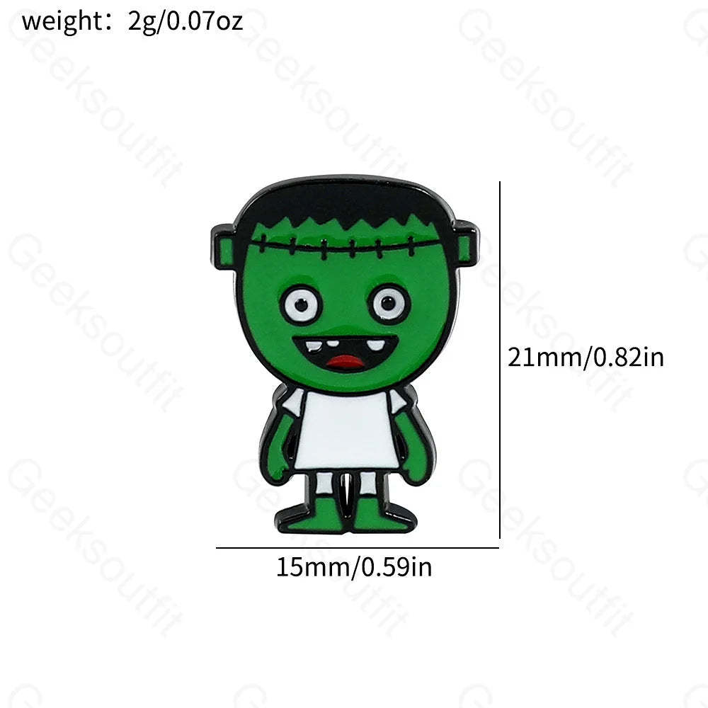 Cartoon Personality Spooky Halloween Pins Xz3071-6