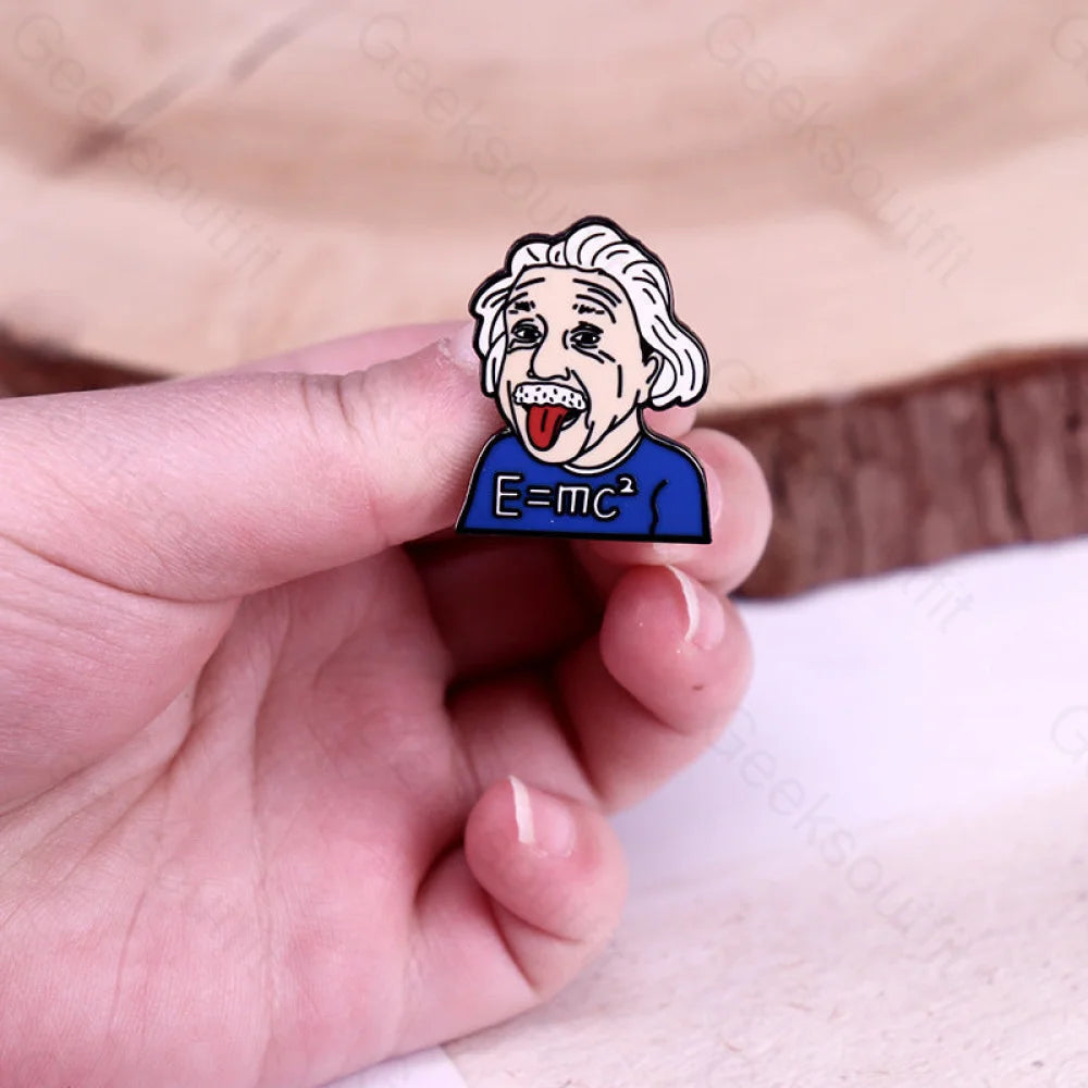 Cartoon Scientist Pins