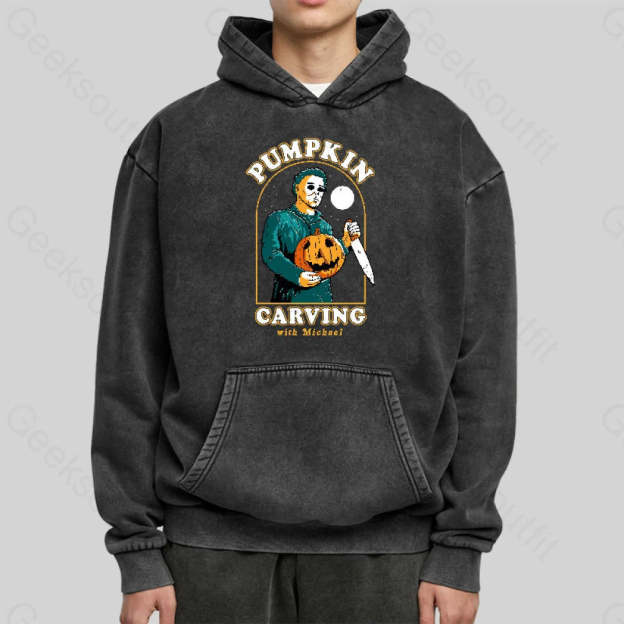 Carving With Michael Washed Hoodie