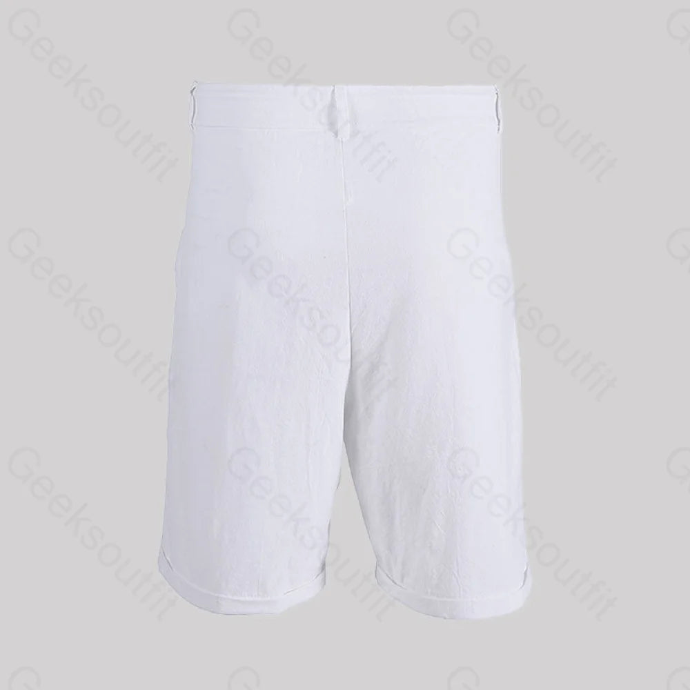 Casual Cotton And Linen Lace Up Geek Shorts