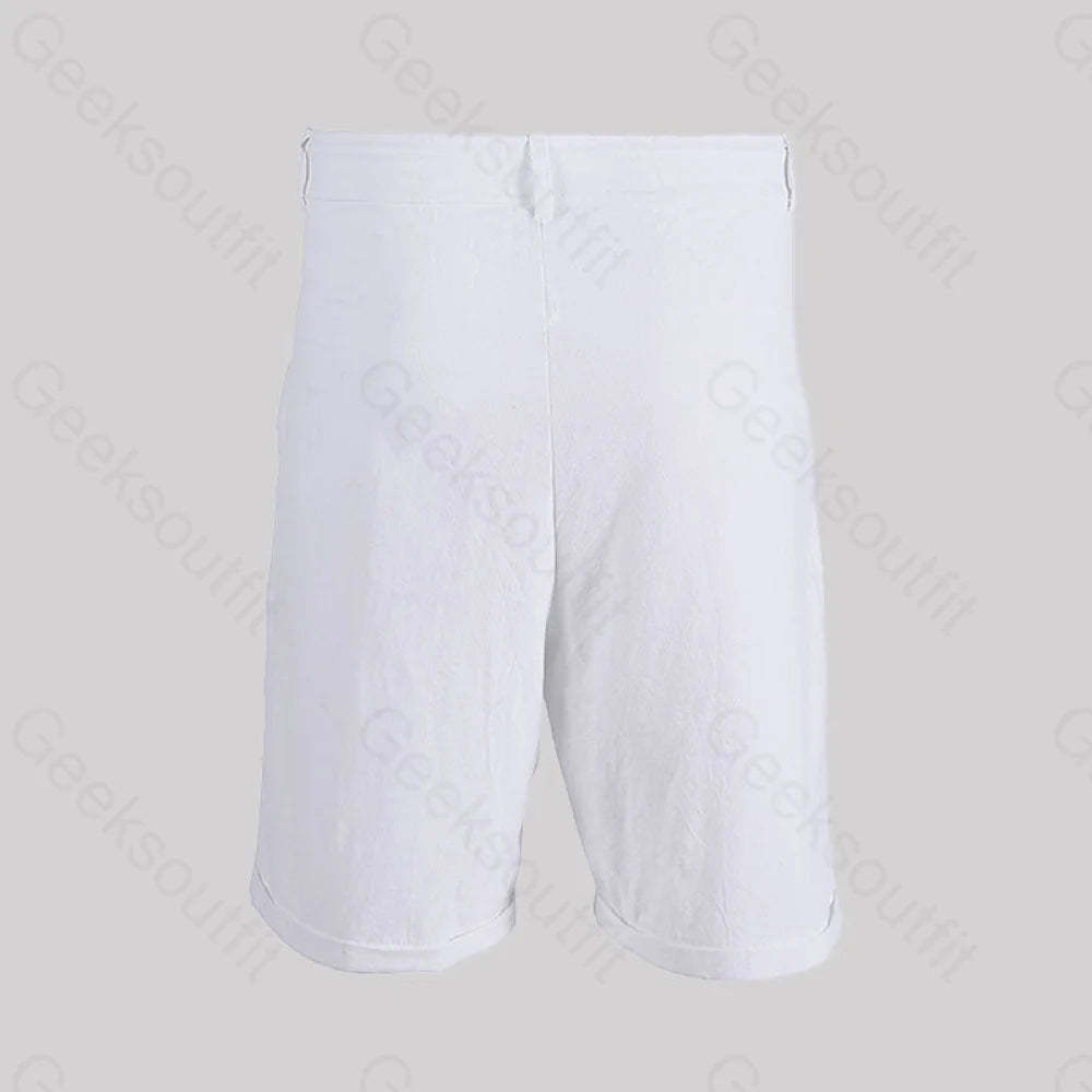 Casual Cotton And Linen Lace Up Geek Shorts