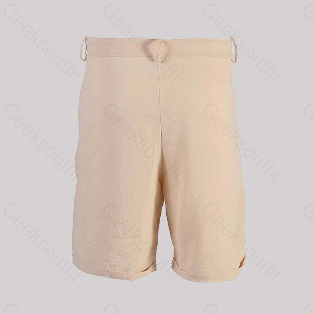 Casual Cotton And Linen Lace Up Geek Shorts