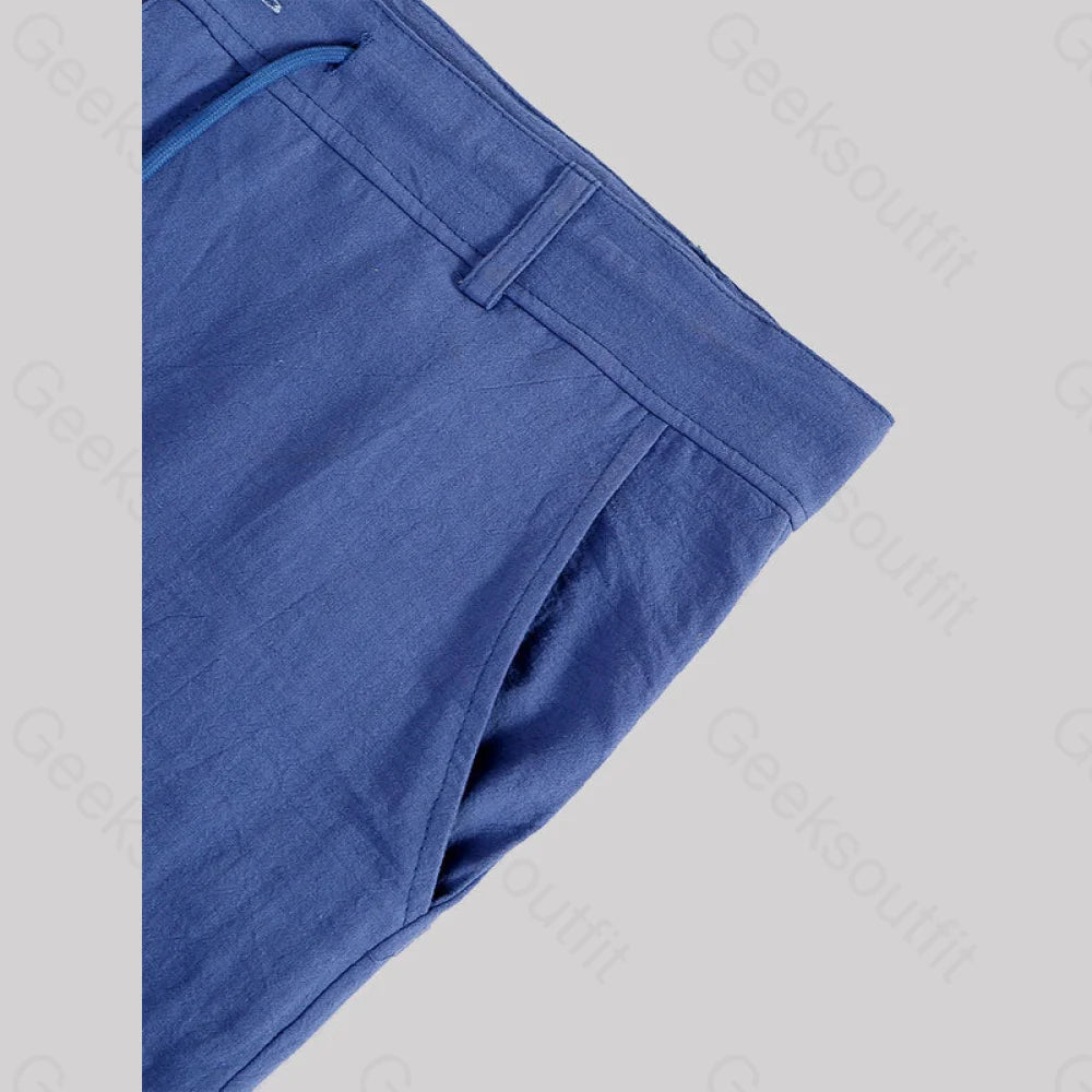Casual Cotton And Linen Lace Up Geek Shorts