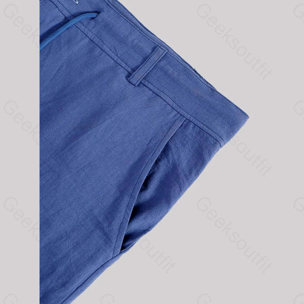 Casual Cotton And Linen Lace Up Geek Shorts