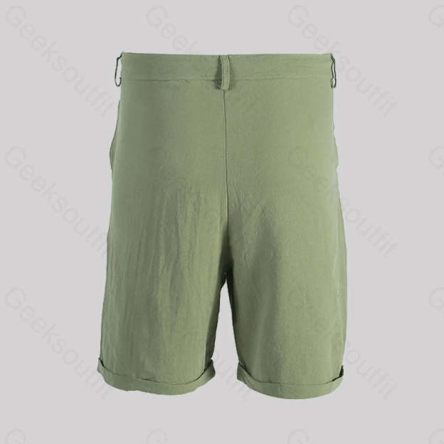 Casual Cotton And Linen Lace Up Geek Shorts