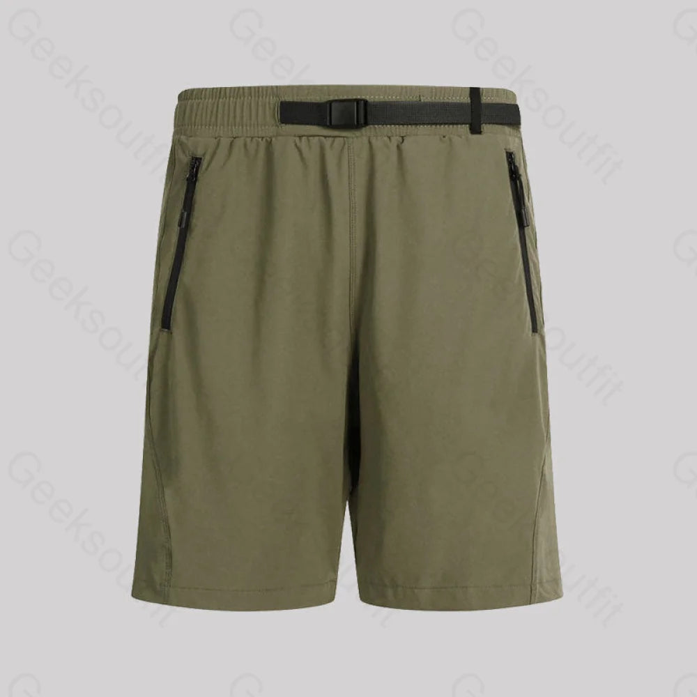 Casual Fashion Geek Shorts Army Green B69D / M