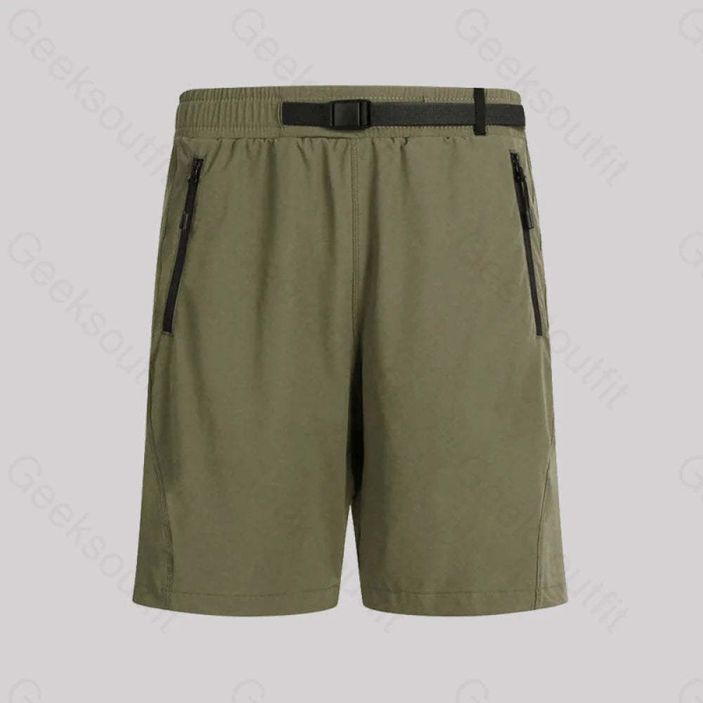 Casual Fashion Geek Shorts Army Green B69D / M