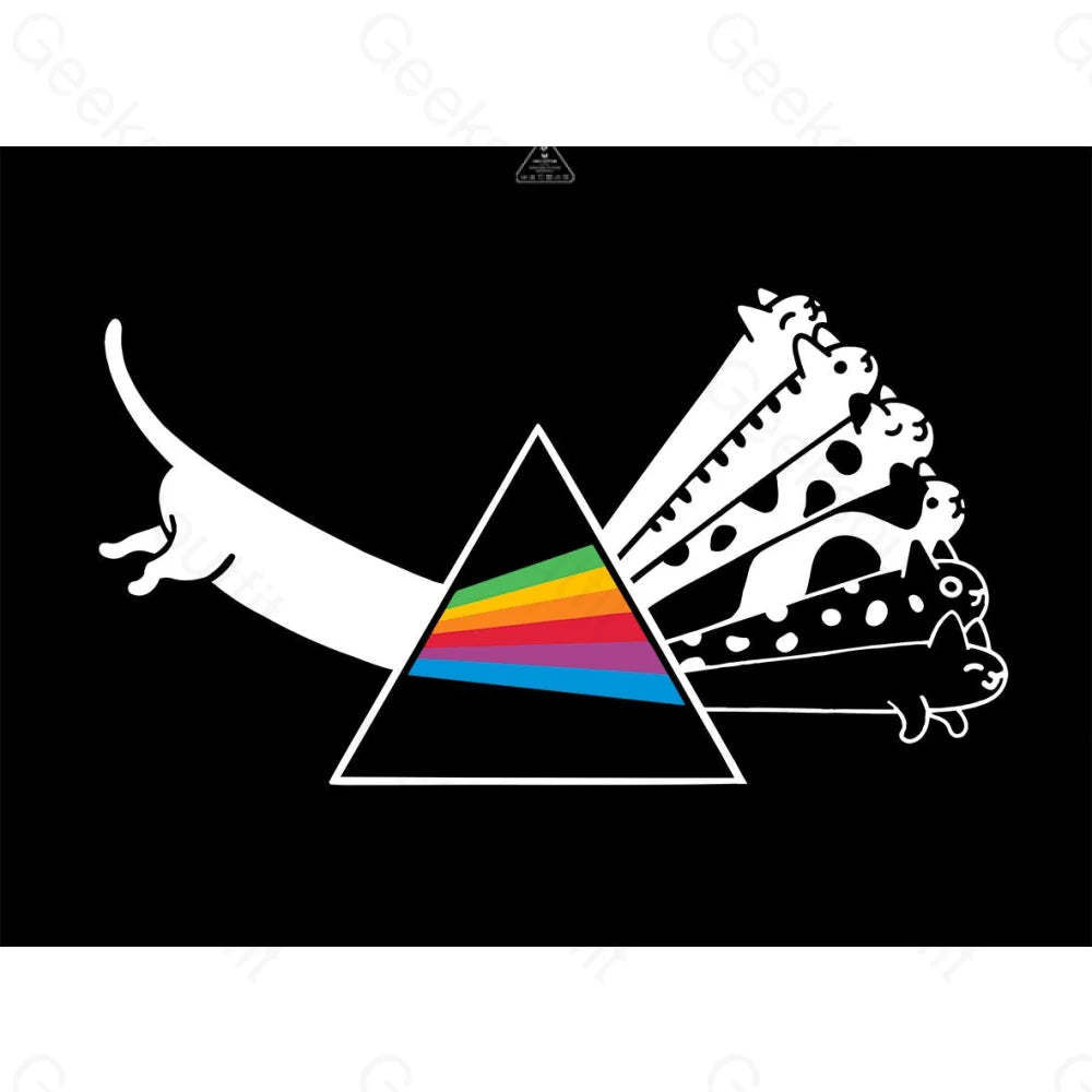 Cat Prism Experiment T-Shirt - Geeksoutfit
