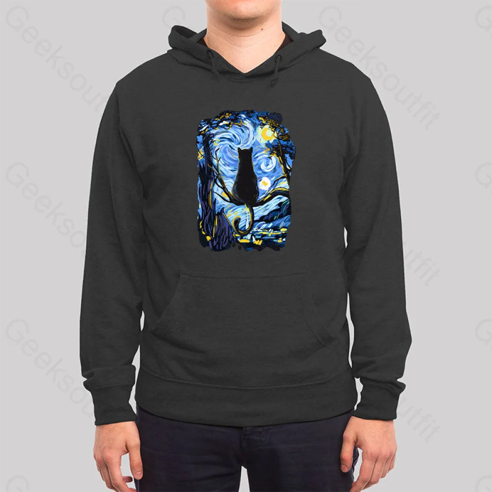 Cat Starry Night Hoodie