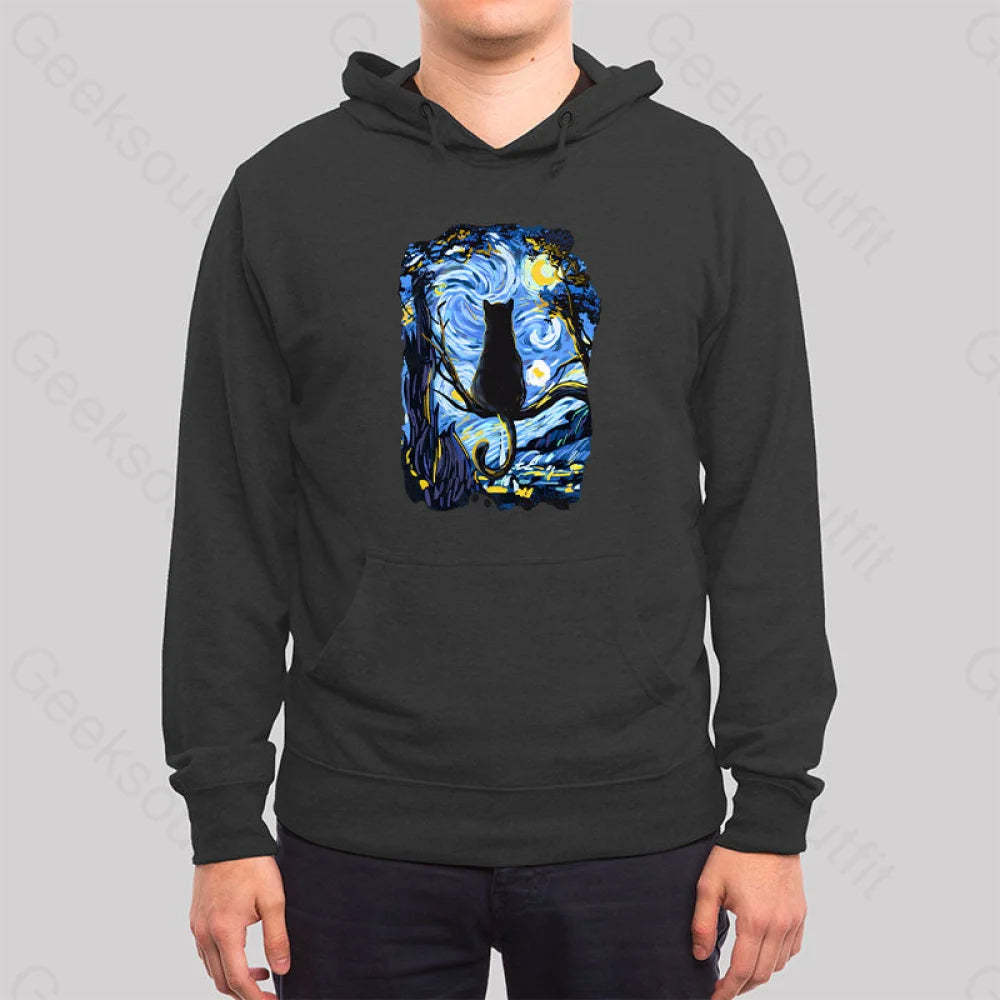 Cat Starry Night Hoodie
