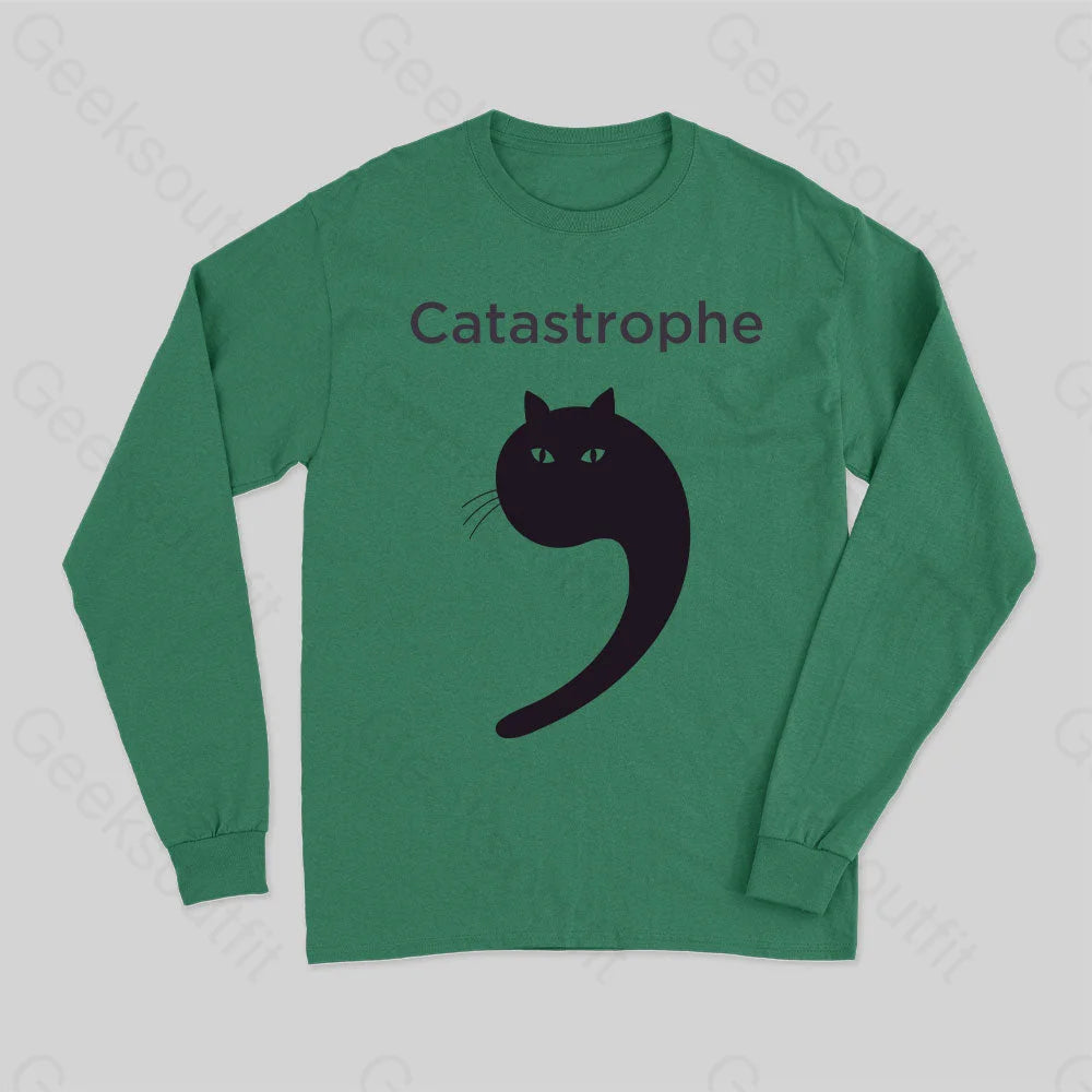 Catastrophe Long Sleeve T-Shirt Green / S