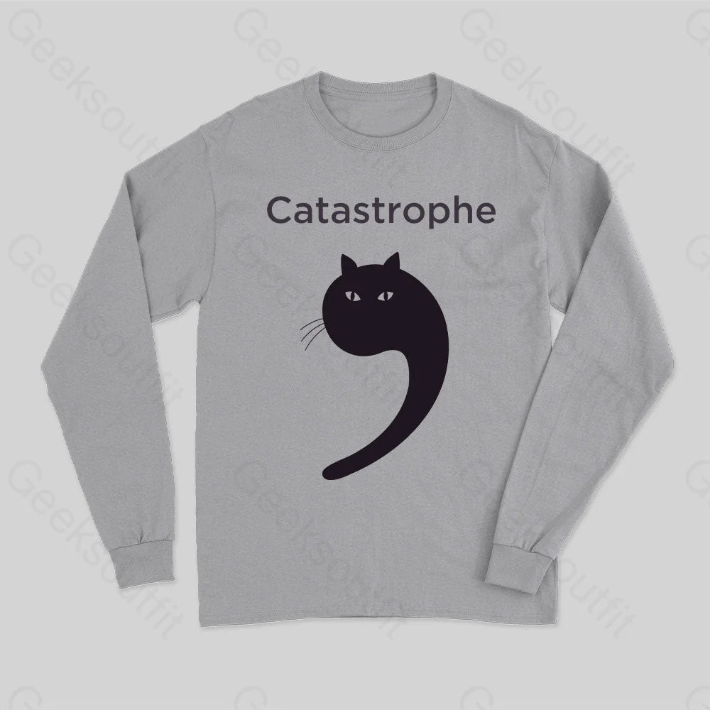 Catastrophe Long Sleeve T-Shirt Grey / S