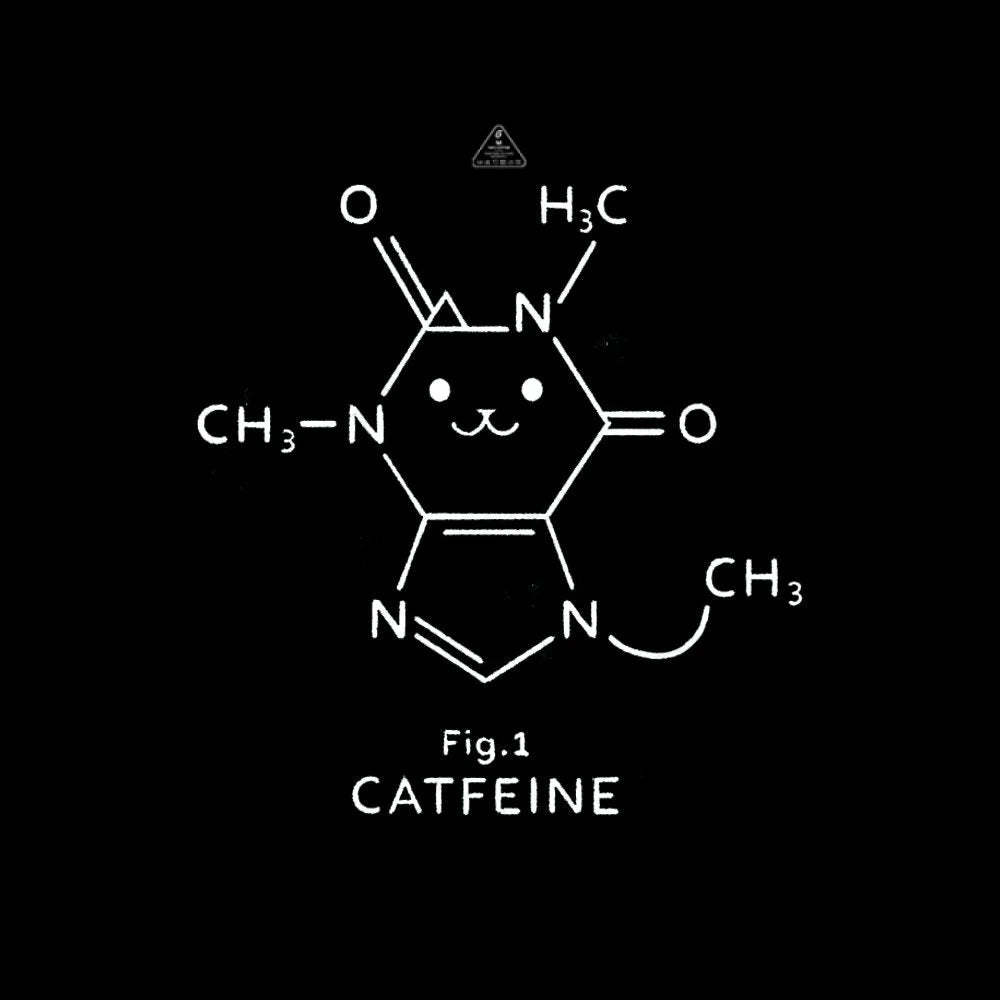Catfeine Molecule T-shirt - Geeksoutfit