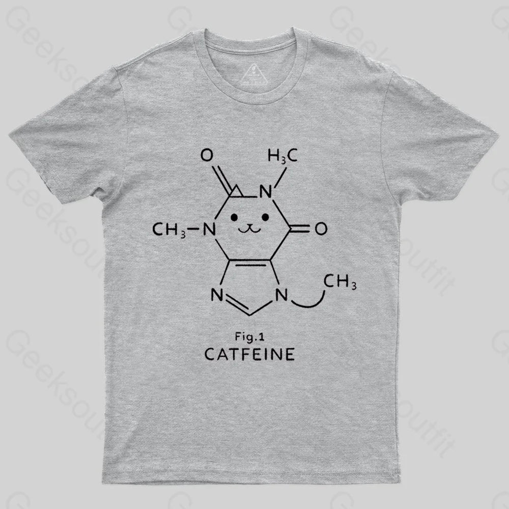 Catfeine Molecule T-shirt - Geeksoutfit