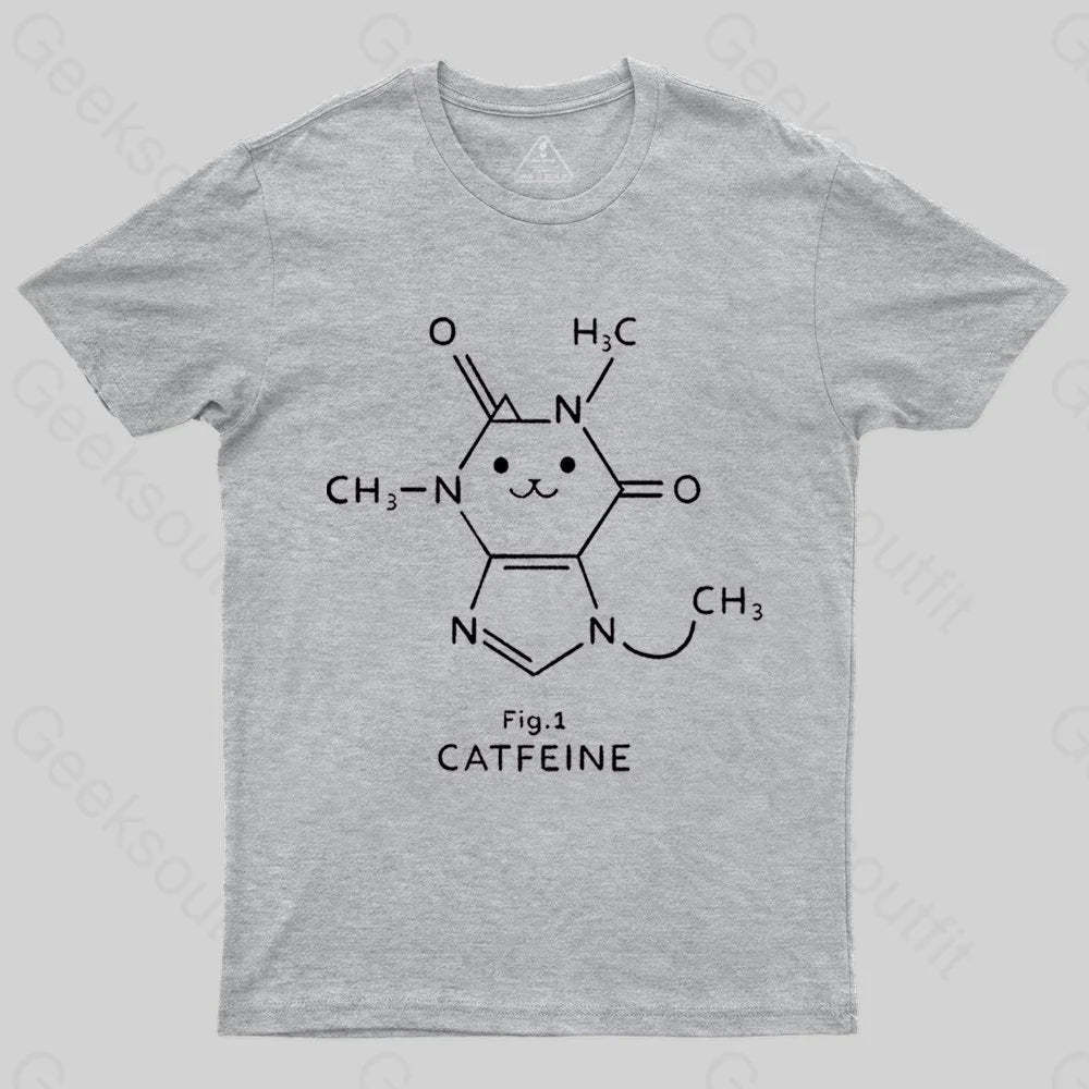 Catfeine Molecule T-shirt - Geeksoutfit