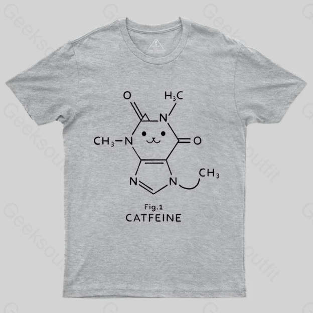 Catfeine Molecule T-shirt - Geeksoutfit
