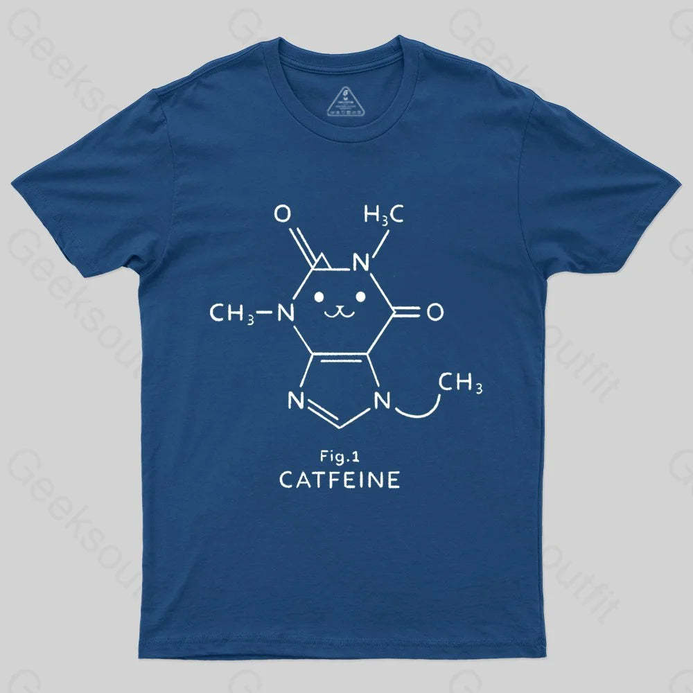 Catfeine Molecule T-shirt - Geeksoutfit
