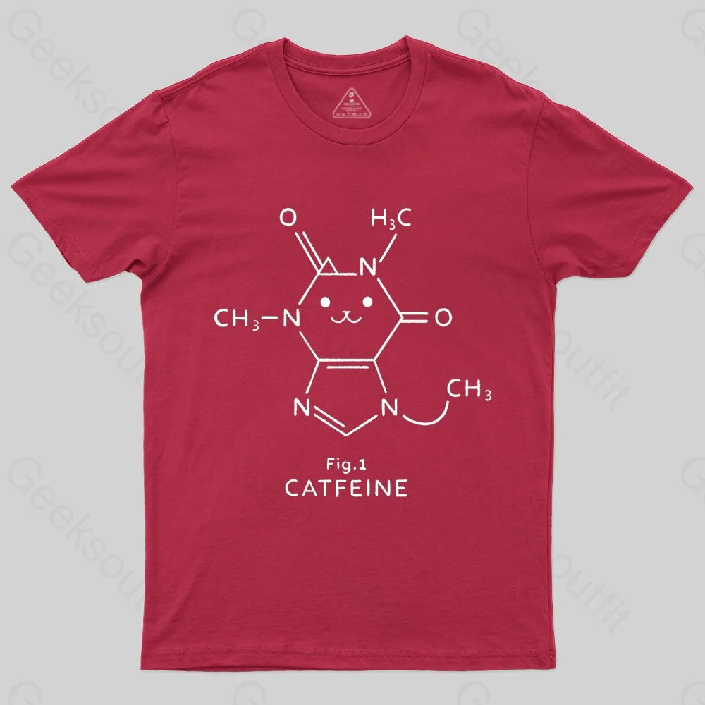 Catfeine Molecule T-shirt - Geeksoutfit