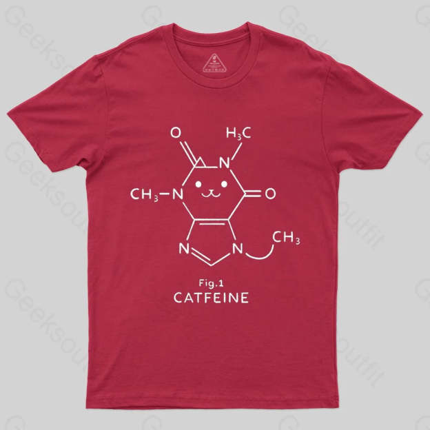 Catfeine Molecule T-shirt - Geeksoutfit
