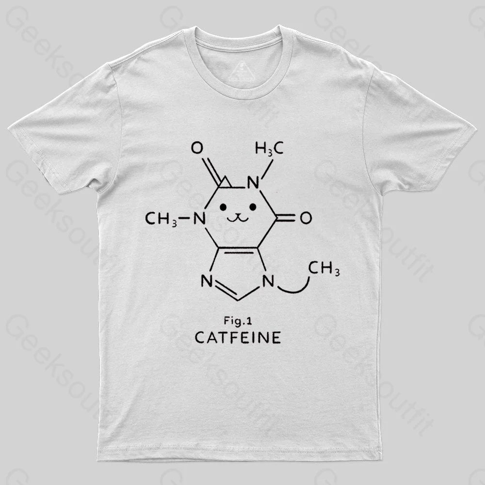 Catfeine Molecule T-shirt - Geeksoutfit