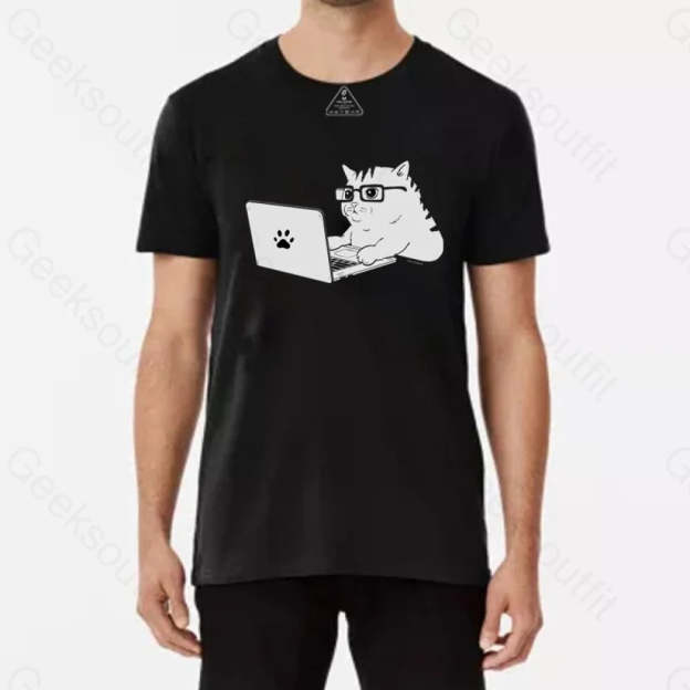 Cats & Computers Geek T-Shirt - Geeksoutfit