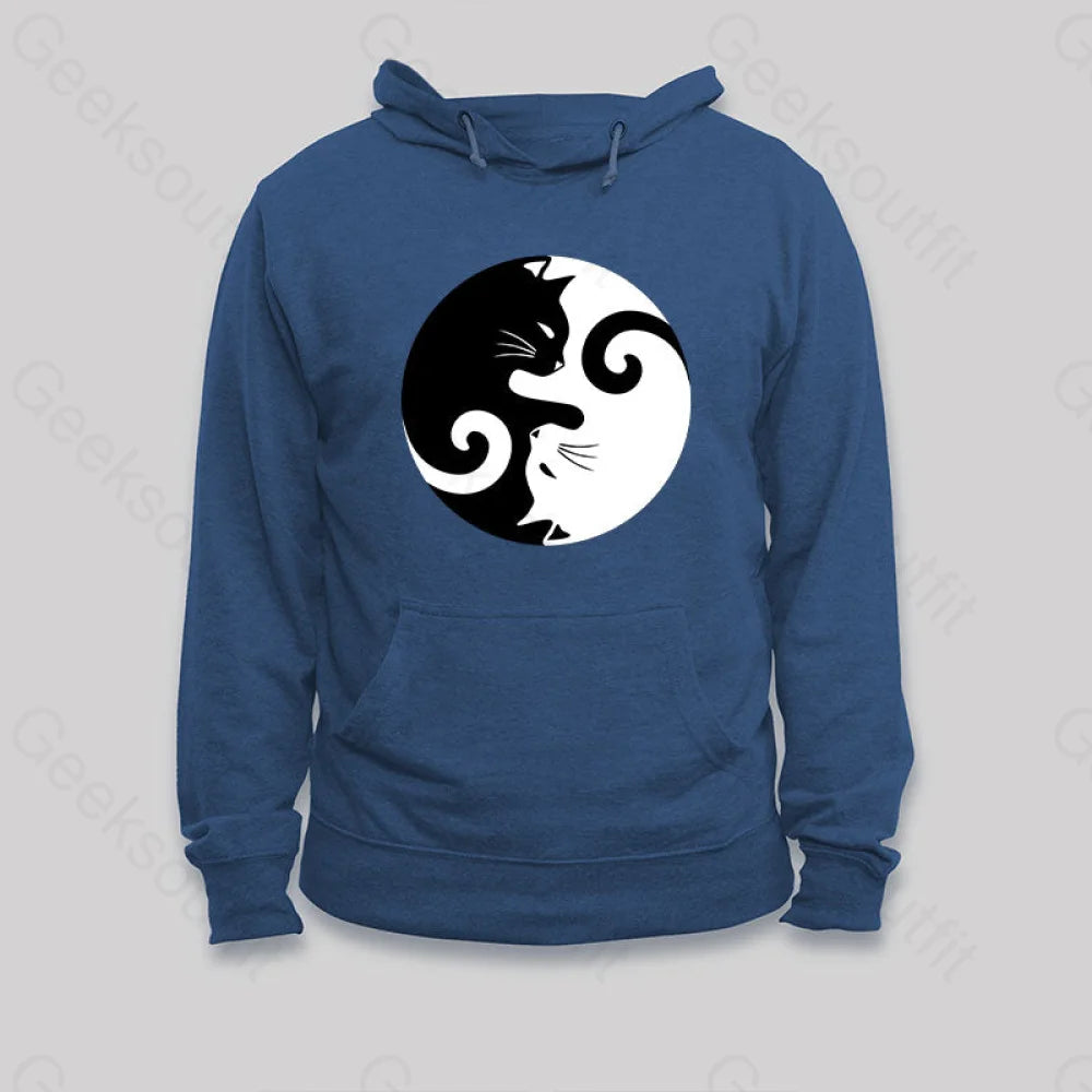 Cats Rule Hoodie Black / S