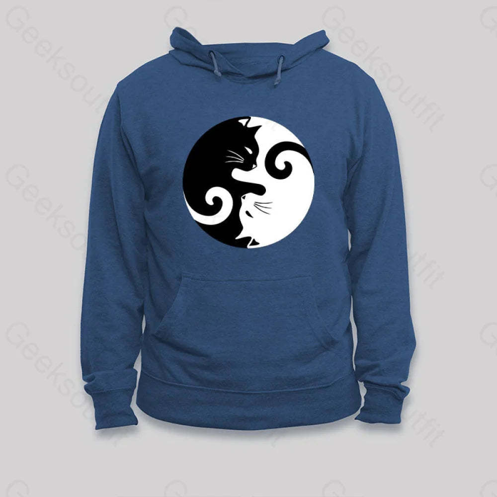 Cats Rule Hoodie Black / S