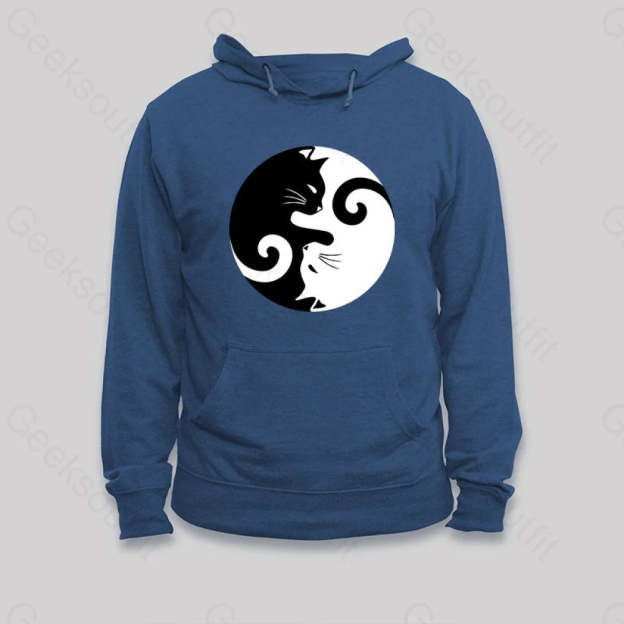 Cats Rule Hoodie Black / S