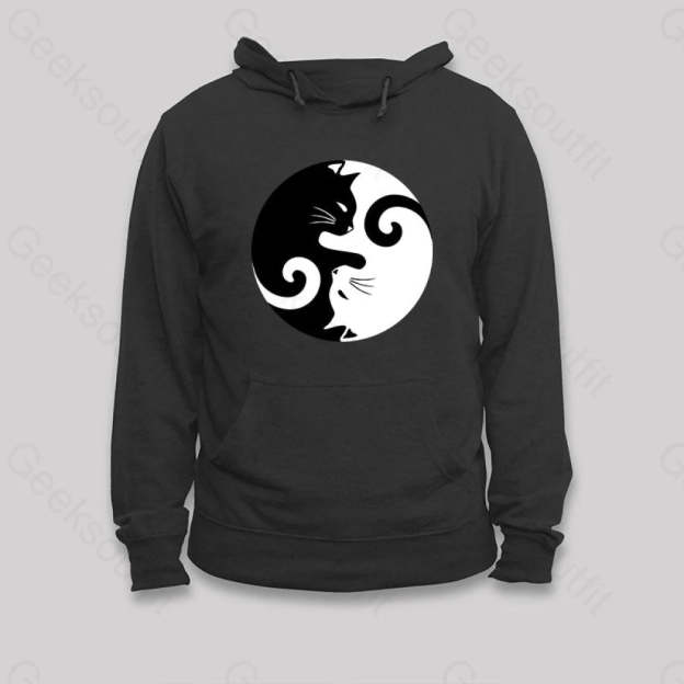 Cats Rule Hoodie Dark Blue / S