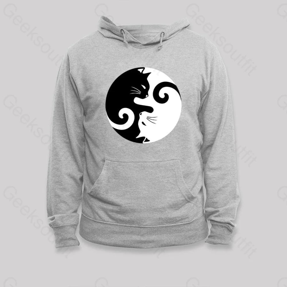 Cats Rule Hoodie Grey / S