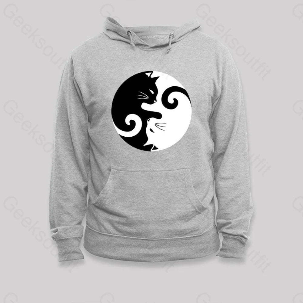 Cats Rule Hoodie Grey / S