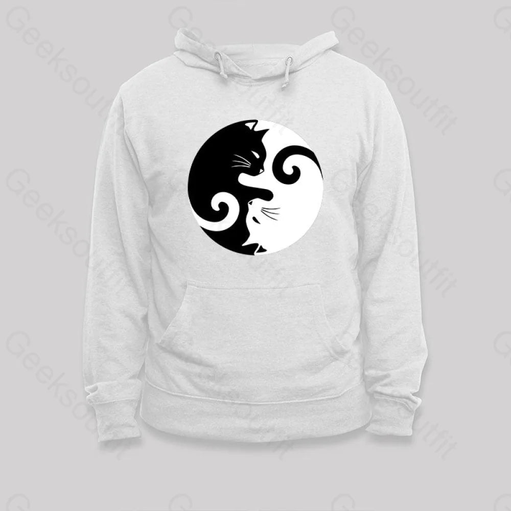 Cats Rule Hoodie White / S