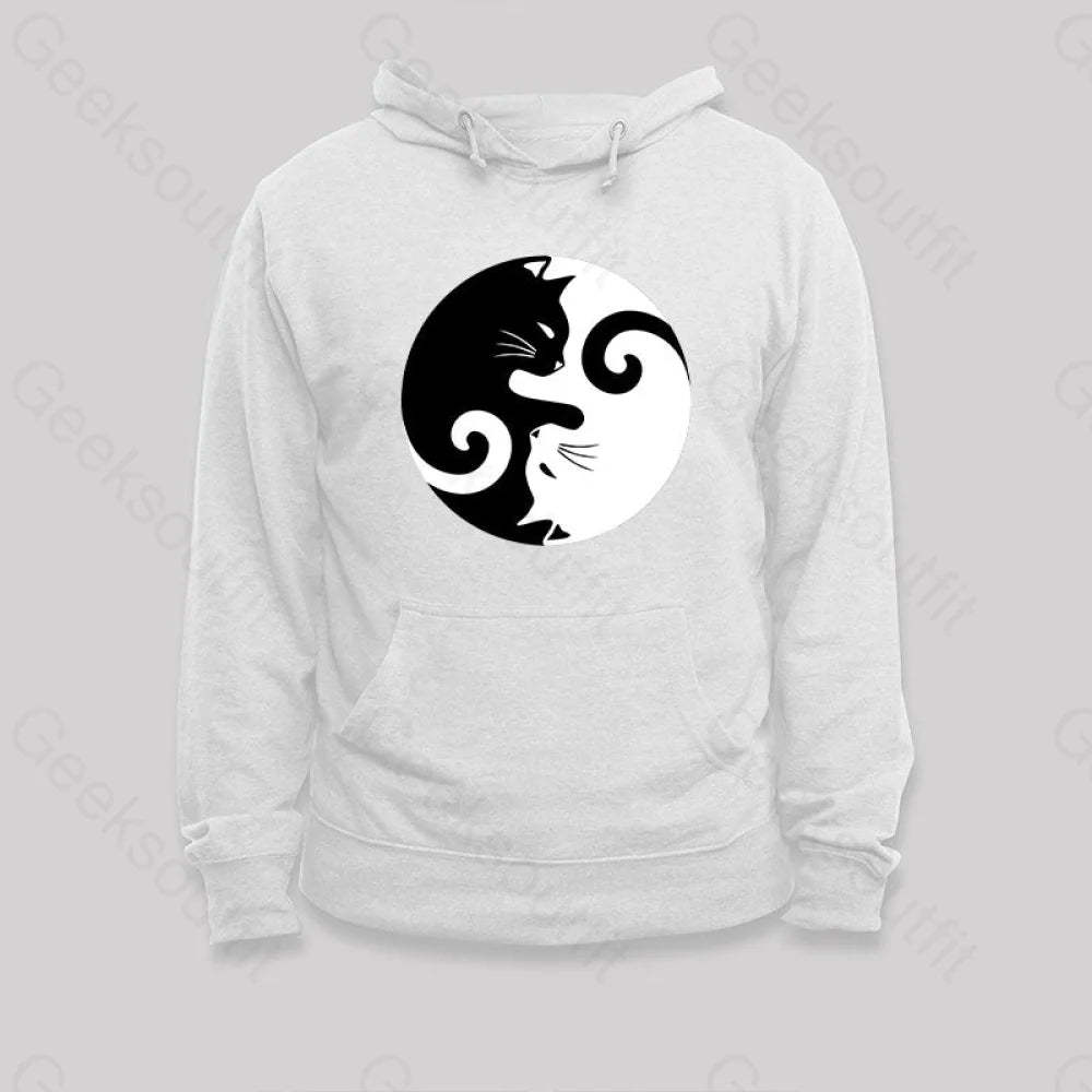 Cats Rule Hoodie White / S