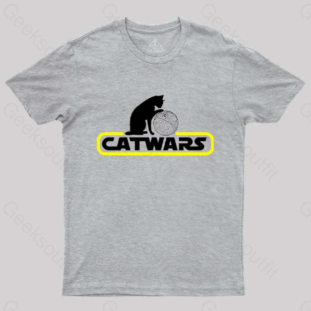 Catwars Death Star T-Shirt Grey / S
