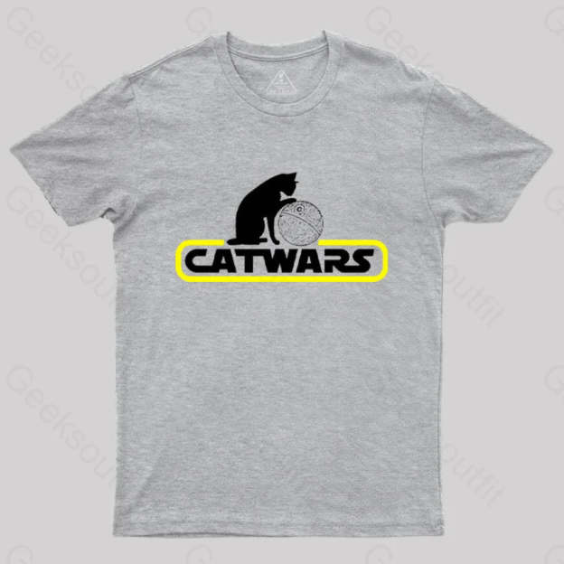 Catwars Death Star T-Shirt Grey / S