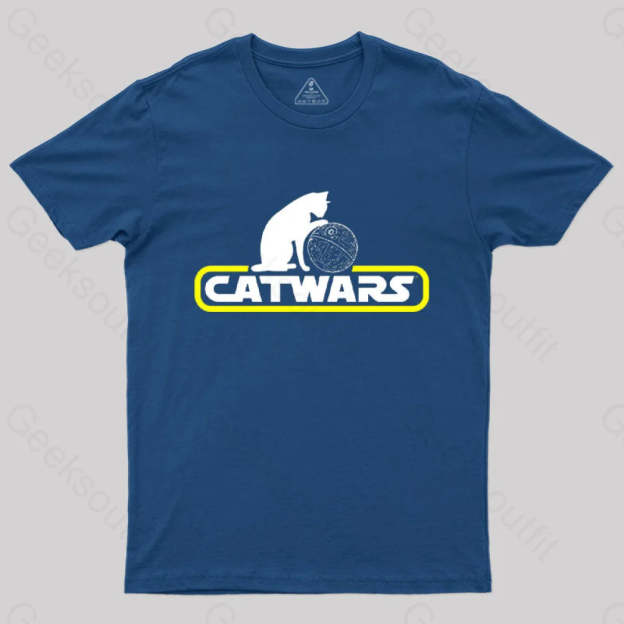 Catwars Death Star T-Shirt Navy / S