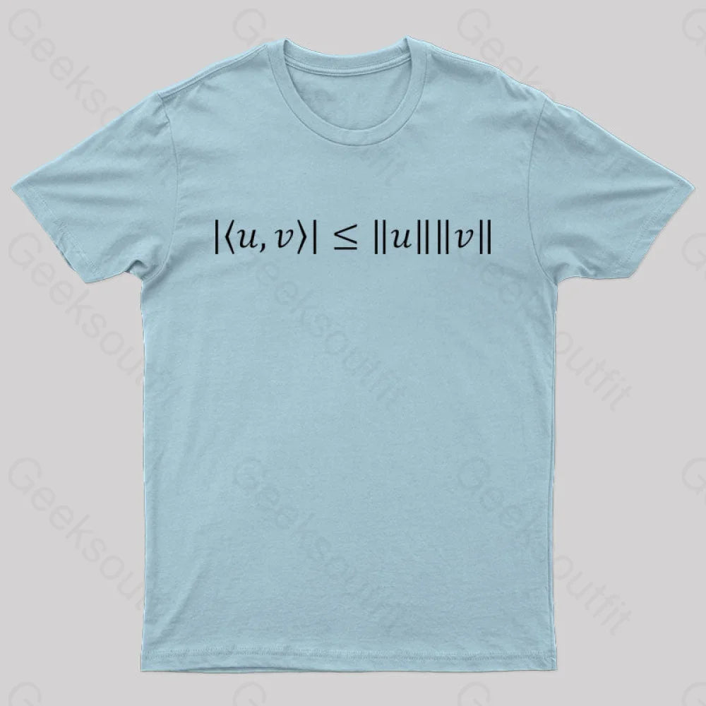 Cauchy Schwarz Inequality Nerd T-Shirt Light Blue / S